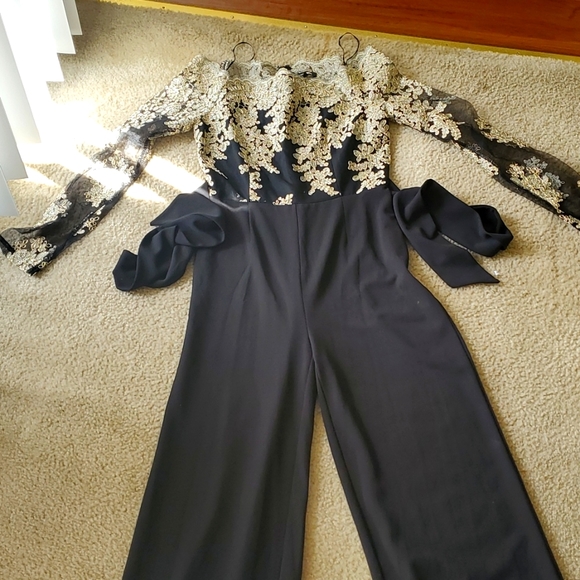 Fashion Nova Pants - Lace top jumpsuit